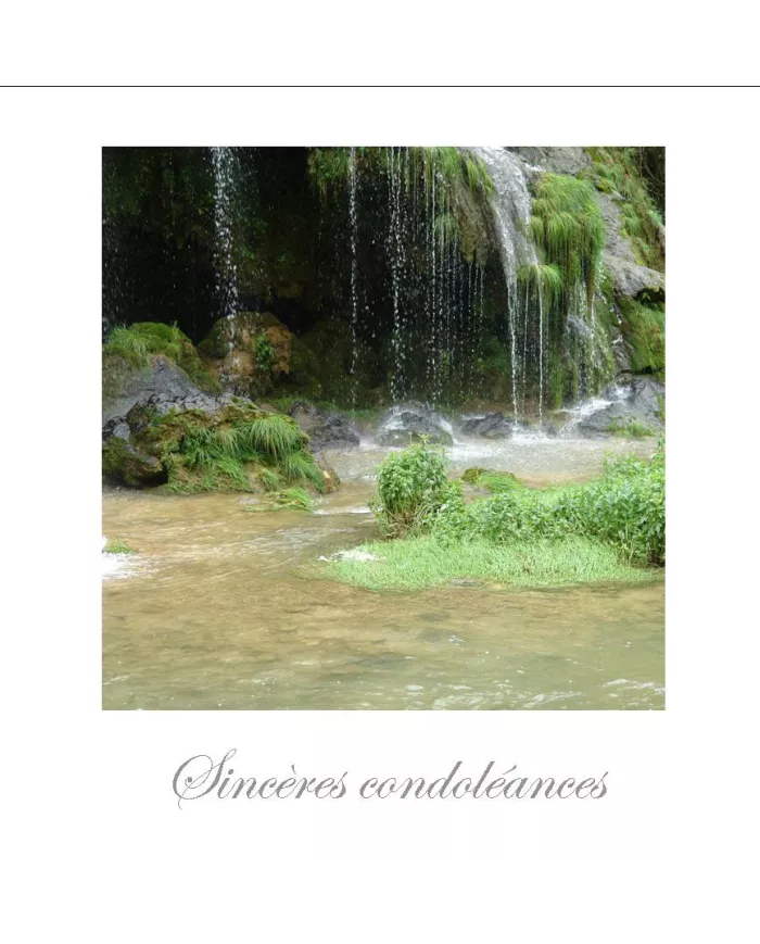 Cartes Condoléances Eaux - 429-002