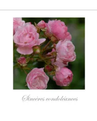 Cartes Condoléances Fleurs - 144-003
