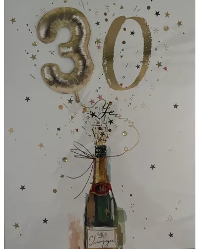Carte A4 30 ans
