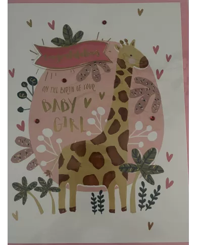 Carte A4 Baby Girl