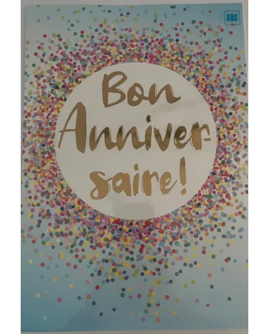 Carte A4 Bon Anniversaire