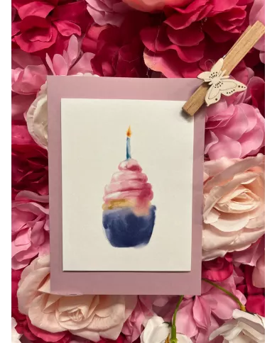 Carte A6 - Cupcake