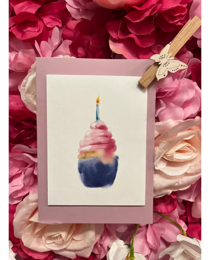 Carte A6 - Cupcake