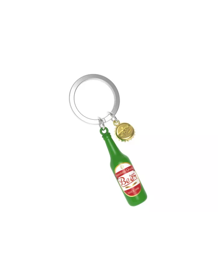 Porte clés Bouteille de Bière Verte