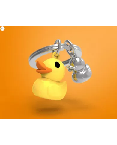 Porte clés Canard Jaune