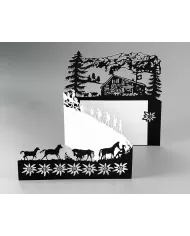 Carte "découpage" Traditionel