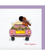 Carte "Quilling" Just Married