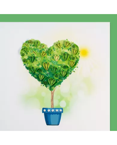Carte "Quilling" Arbre de coeur