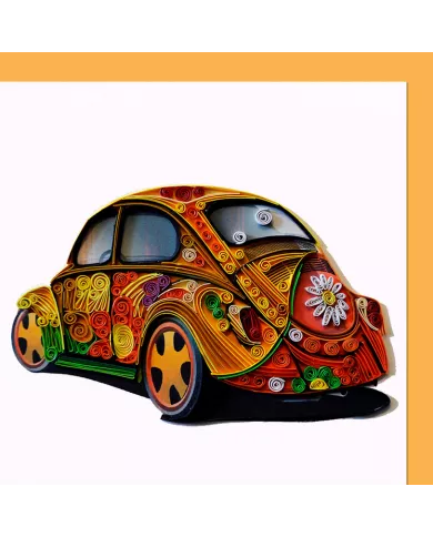Carte "Quilling" VW Hippy