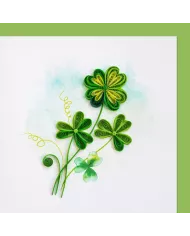 Carte "Quilling" Trèfle