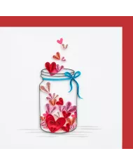 Carte "Quilling" Happy Birthday - Brouette