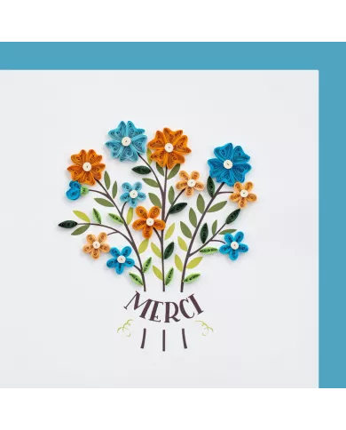 Carte "Quilling" Fleurs