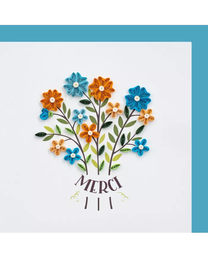 Carte "Quilling" Fleurs