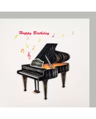 Carte "Quilling" Happy Birthday - Bière
