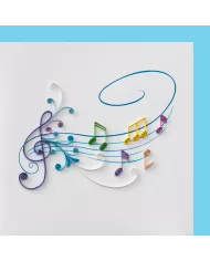 Carte "Quilling" Moutons des coeurs L.O.V.E