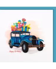 Carte "Quilling" Happy Birthday - Gâteau