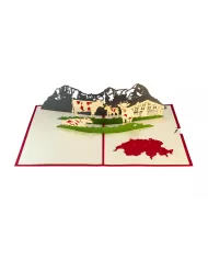 Carte "3D" Les vaches Suisses
