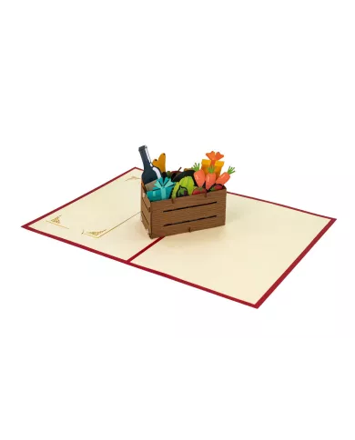 Carte "3D" Caisse de fruits et légumes