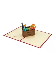 Carte "3D" Caisse de fruits et légumes