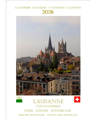 Calendrier A3 "Lausanne" 2026