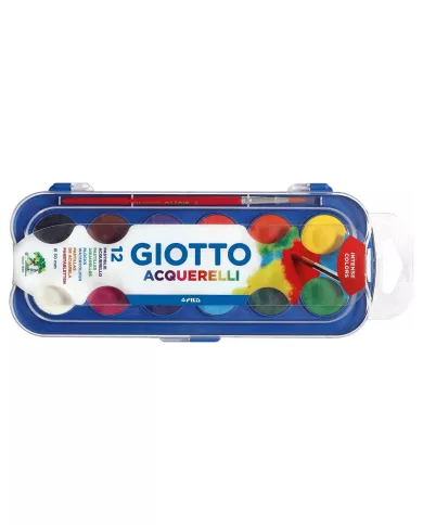 Giotto - pastilles de gouache + 1 pinceau