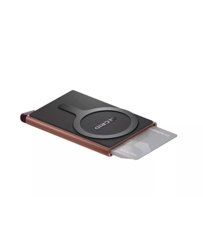 Secrid - Porte-cartes de crédit en aluminium Magsafe Rose