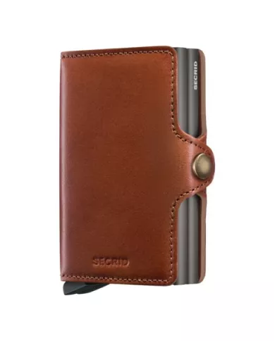Secrid Porte-cartes de crédit en cuir Texano Saddle