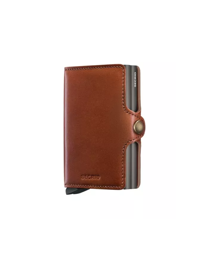 Secrid Porte-cartes de crédit en cuir Texano Saddle