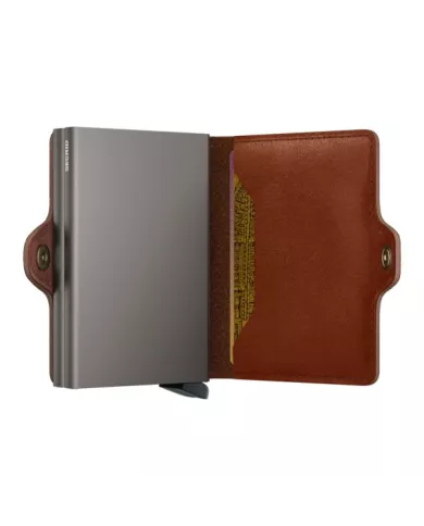 Secrid Porte-cartes de crédit en cuir Texano Saddle