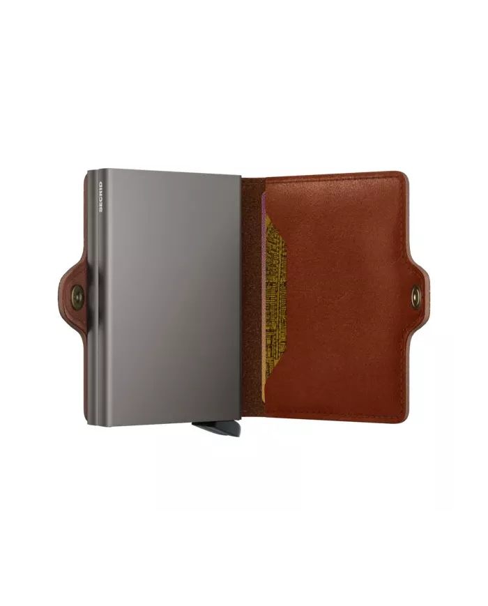 Secrid Porte-cartes de crédit en cuir Texano Saddle