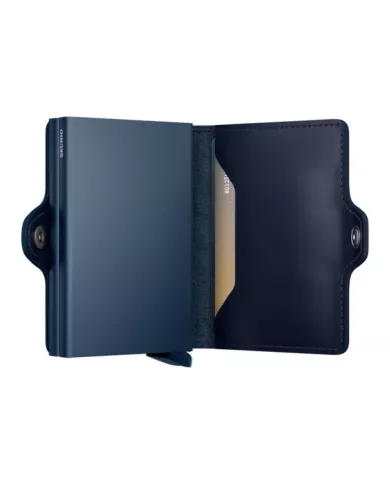 Secrid Porte-cartes de crédit en cuir Original Navy-Navy