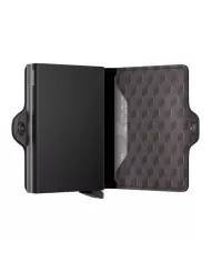 Secrid Porte-cartes de crédit en cuir Optical Grey-Yellow