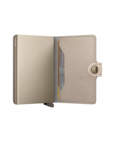 Secrid - Porte-cartes de crédit en cuir Pebble Latte