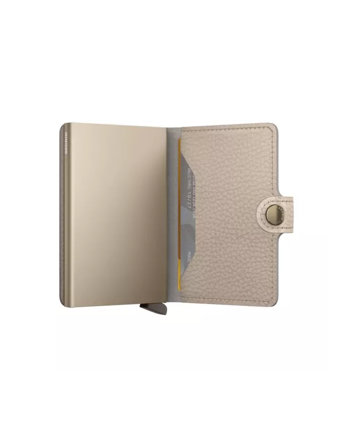 Secrid - Porte-cartes de crédit en cuir Pebble Latte