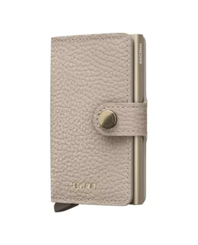 Secrid - Porte-cartes de crédit en cuir Pebble Latte