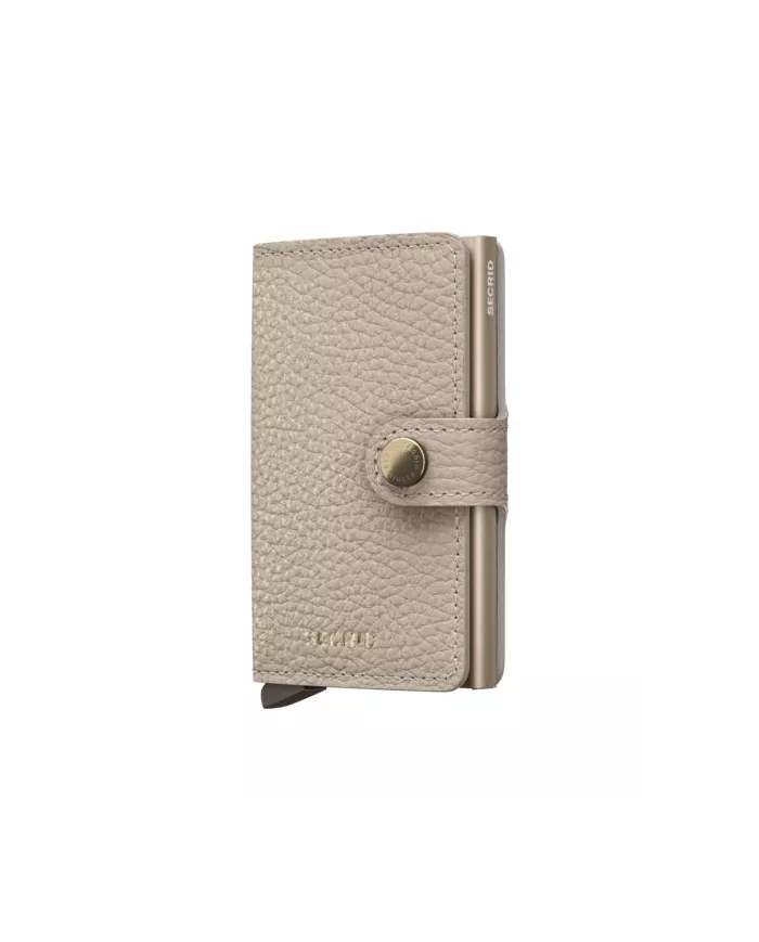 Secrid - Porte-cartes de crédit en cuir Pebble Latte