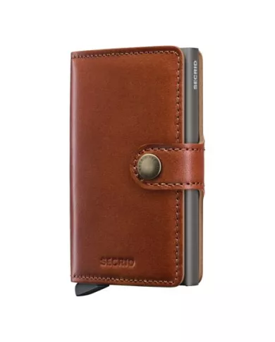 Secrid - Porte-cartes de crédit en cuir Texano Saddle