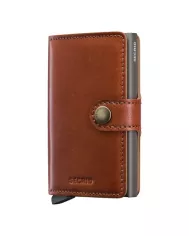 Secrid - Porte-cartes de crédit en cuir Slim Texano Saddle