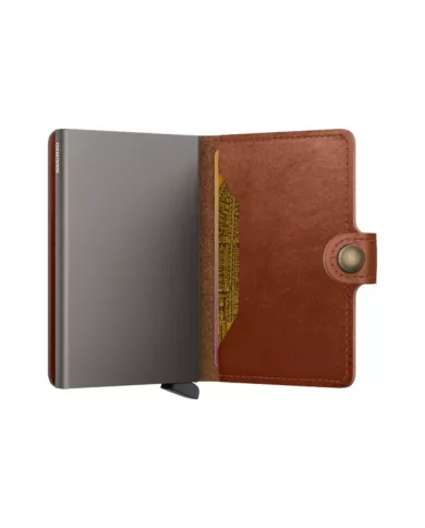 Secrid - Porte-cartes de crédit en cuir Texano Saddle