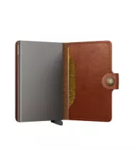 Secrid - Porte-cartes de crédit en cuir Texano Saddle