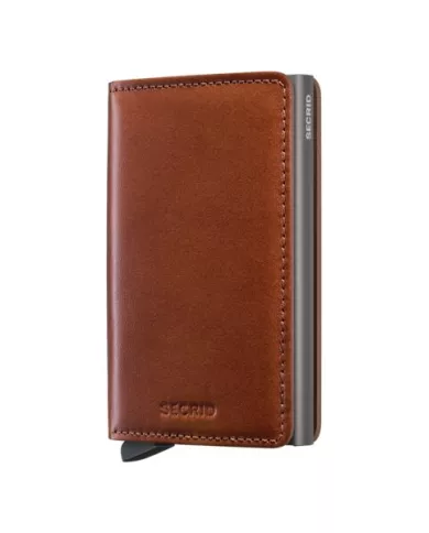 Secrid - Porte-cartes de crédit en cuir Slim Texano Saddle
