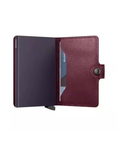 Secrid - Porte-cartes de crédit en cuir Original Cranberry