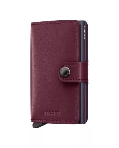 Secrid - Porte-cartes de crédit en cuir Original Cranberry