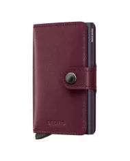 Secrid - Porte-cartes de crédit en cuir Original Cranberry