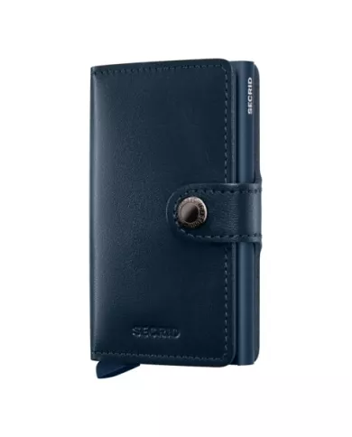 Secrid - Porte-cartes de crédit en cuir Original Navy-Navy