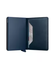 Secrid - Porte-cartes de crédit en cuir Slim Original Navy-Navy