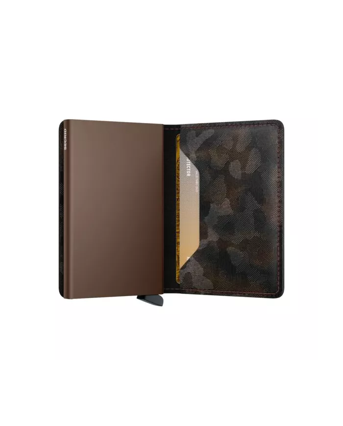 Secrid - Porte-cartes de crédit en cuir Slim Jungle Brown