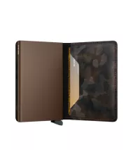 Secrid - Porte-cartes de crédit en cuir Slim Jungle Brown