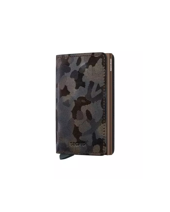 Secrid - Porte-cartes de crédit en cuir Slim Jungle Brown