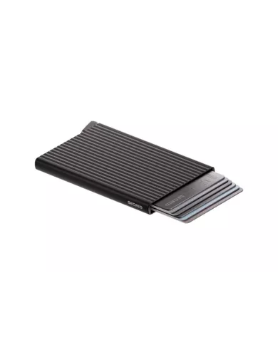 Secrid - Porte-cartes de crédit Fluted Premium+ Black